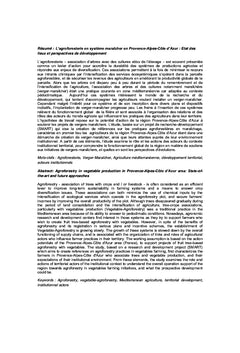 L'agroforesterie en système maraîcher