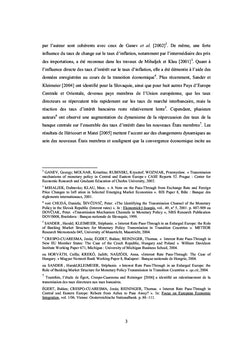 Politique monetaire et investissements des entreprises en Slovaquie