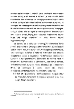 Communiquer pour reunir, le defi du Parlement europeen