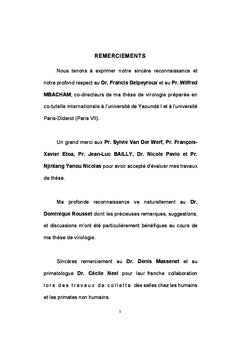 Diversité génétique et évolution des entérovirus humains au Cameroun