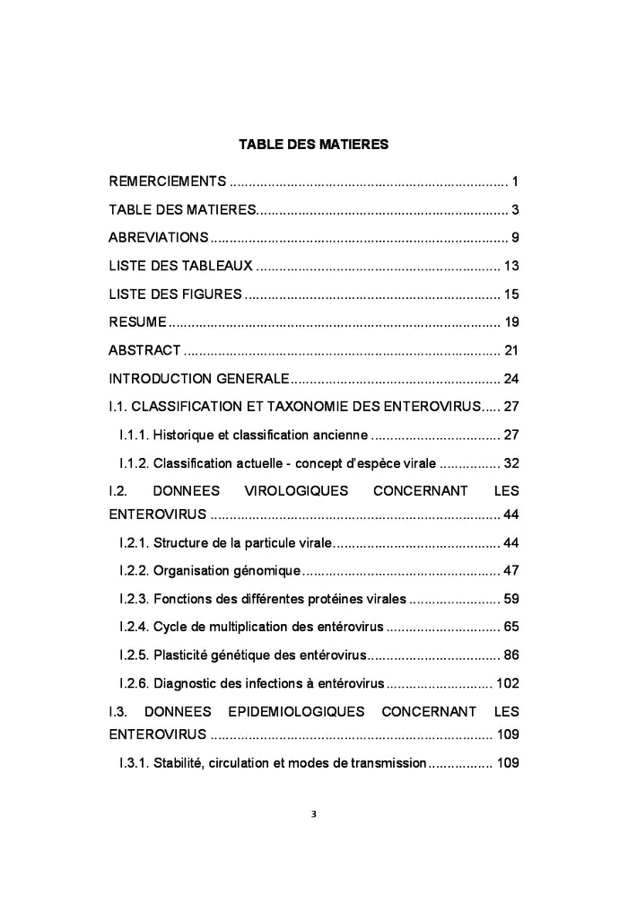 Diversité génétique et évolution des entérovirus humains au Cameroun