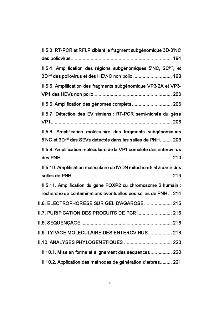 Diversité génétique et évolution des entérovirus humains au Cameroun
