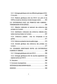 Diversité génétique et évolution des entérovirus humains au Cameroun