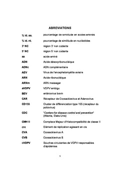 Diversité génétique et évolution des entérovirus humains au Cameroun