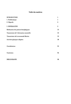 Aptitudes posturales et l'équilibre des hémiplégiques adultes