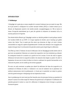 Aptitudes posturales et l'équilibre des hémiplégiques adultes