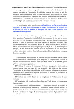 La création de valeur ajoutée par l'AI: cas d'Eses Marocaines