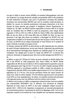 Prise en charge des maladies non transmissibles