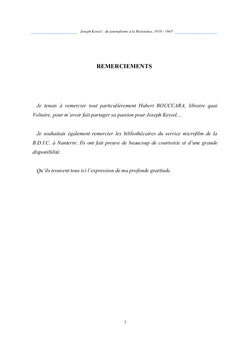 Joseph Kessel: du journalisme à la Résistance, 1919-1945