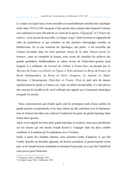 Joseph Kessel: du journalisme à la Résistance, 1919-1945