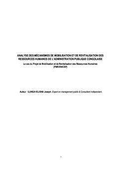 Reforme de l'Administration Publique