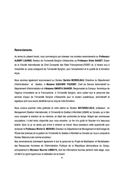 Reforme de l'Administration Publique