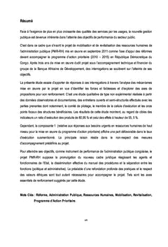 Reforme de l'Administration Publique