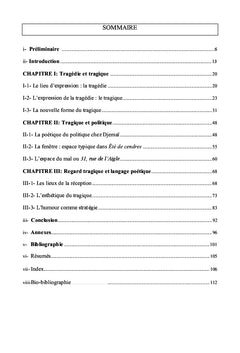 Tragique et Politique chez Abdelkader Djemaï
