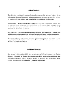 Les violences faites aux enfants en milieu scolaire au BENIN