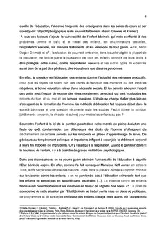 Les violences faites aux enfants en milieu scolaire au BENIN