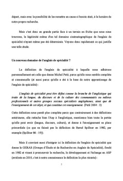 L'anglais journalistique du cinéma