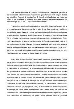 L'anglais journalistique du cinéma