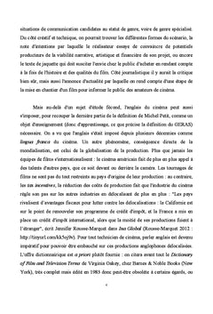 L'anglais journalistique du cinéma