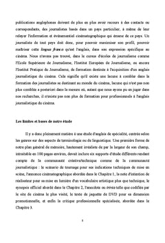 L'anglais journalistique du cinéma