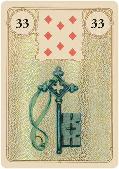 Coffret Oracle Lenormand doré