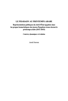 Le Pharaon Au Printemps Arabe