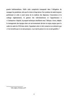 Valeurs professionnelles et equipe soignante