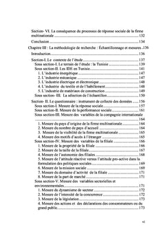 Les determinants de la reponse sociale et la performance sociale