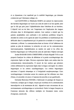 Dynamiques sociolinguistiques et didactiques en Afrique