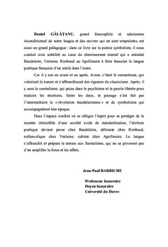 La cité dans la poésie française moderne de Baudelaire à Apollinaire