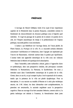 La cité dans la poésie française moderne de Baudelaire à Apollinaire