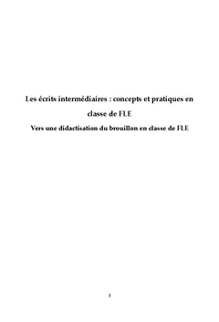Intervenir sur les écrits intermédiaires scolaires