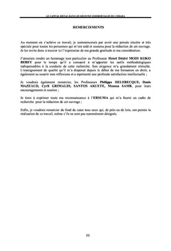 Le Capital social dans les societes commerciales de l'OHADA