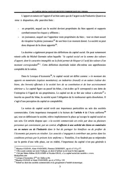 Le Capital social dans les societes commerciales de l'OHADA