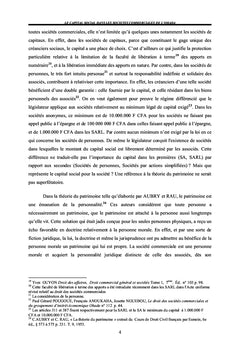 Le Capital social dans les societes commerciales de l'OHADA