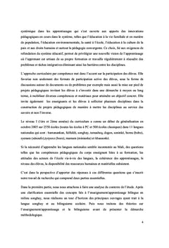 L'école bilingue en milieu songhay
