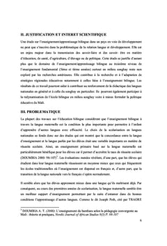 L'école bilingue en milieu songhay