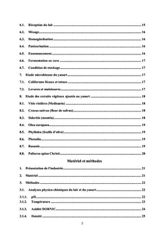 Amélioration du yaourt par addition d'extraits végétaux