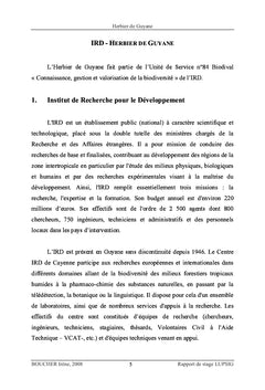 Système d'informations géographiques de l'Herbier de Guyane