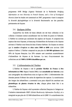Système d'informations géographiques de l'Herbier de Guyane
