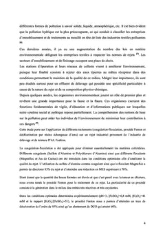 Traitement des eaux usées dans les usines textiles par coagulation-floculation et procédé Fenton.