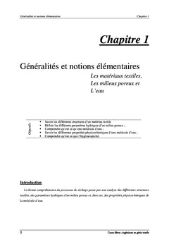 Séchage des matériaux textiles
