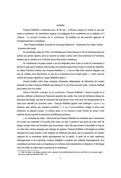 François Rabbath et la technique de la contrebasse