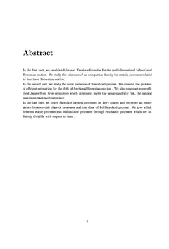 Processus fractionnaires et le calcul de Malliavin