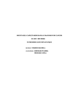 Traitement Du Cancer Du Sein RH+/HER2-