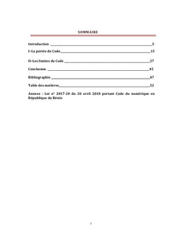 Code du numérique en République du Bénin