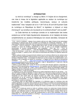 Code du numérique en République du Bénin