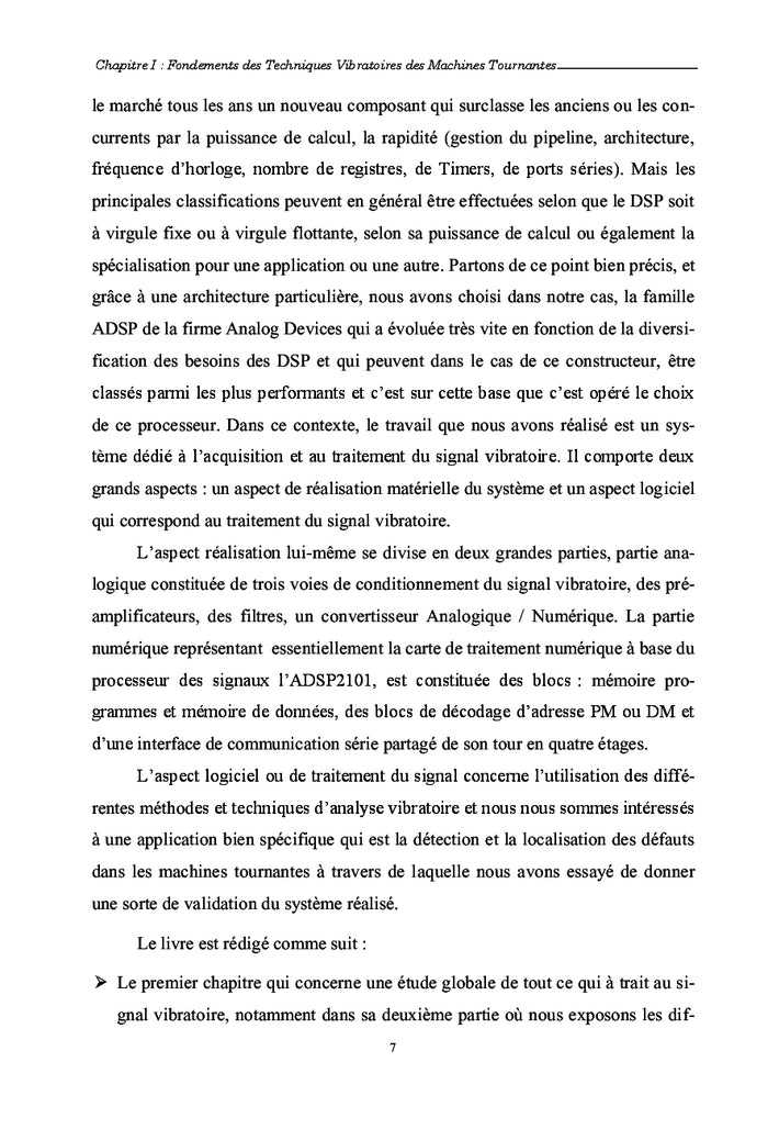 Instrumentation à base de DSP dédiée aux mesures vibratoires