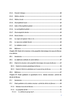 Etude computationnelle des corrélations structure-activité (FLAVONES)