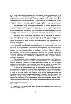Apport culturel des Africains aux Amériques et aux Antilles